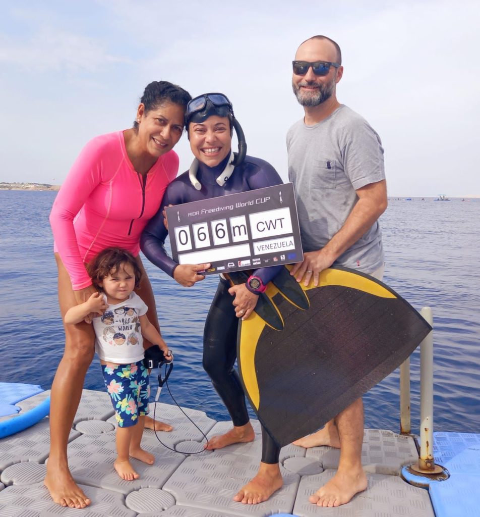 Iru Balic, la apneista venezolana que regresó para imponerse bajo el mar