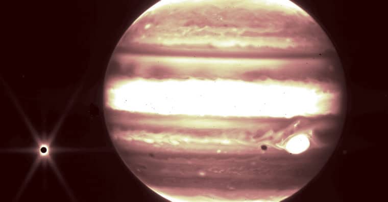 Júpiter y la Galaxia del Abanico: las nuevas imágenes que capturó el telescopio James Webb
