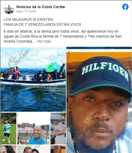 “Es un milagro”: rescataron a una familia venezolana tras pasar 6 días a la deriva cuando intentaban llegar en una lancha a Nicaragua
