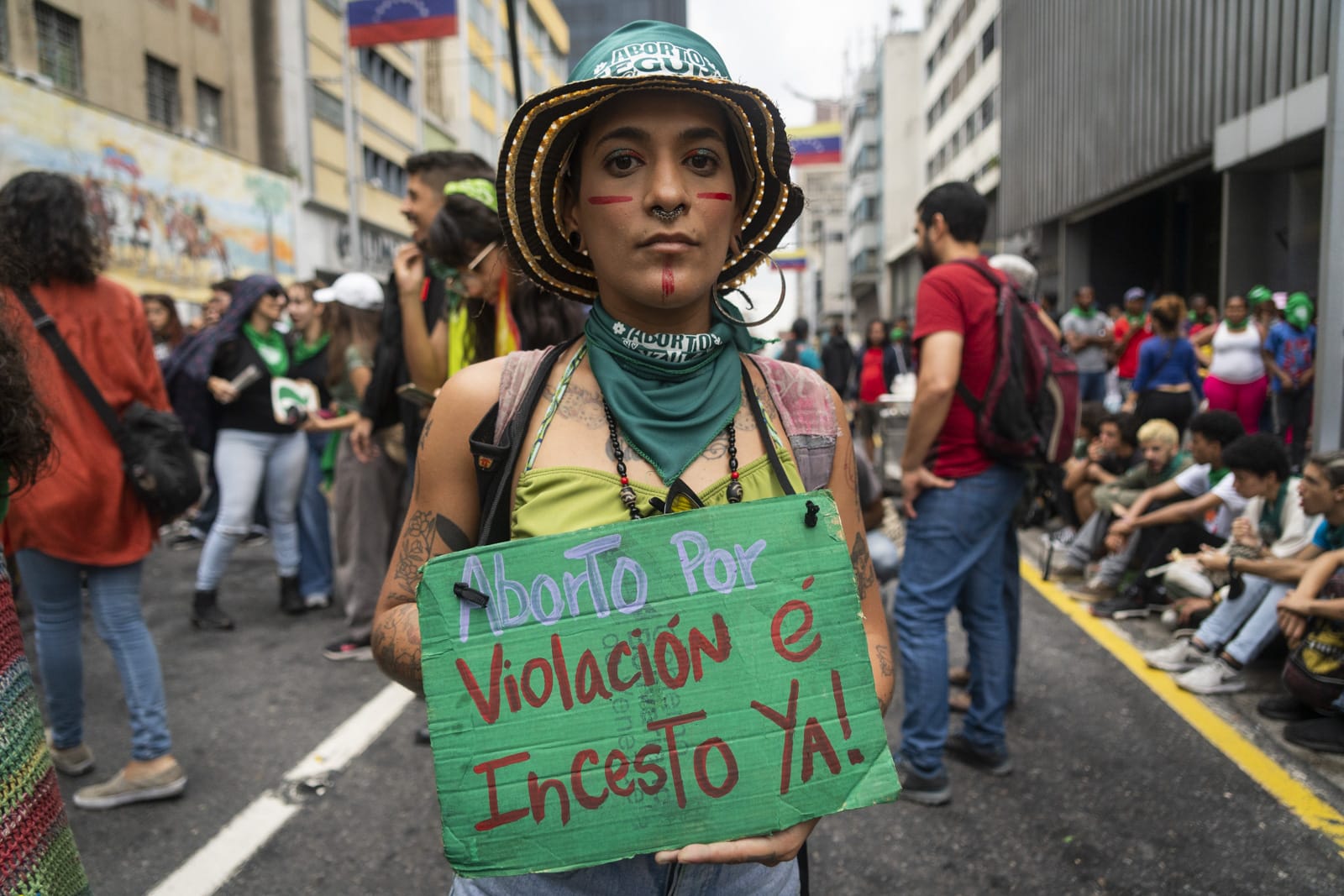 March legal abortion demonstration rights decriminalization abortion Venezuela feminist movement center Caracas El Diario Jose Daniel Ramos