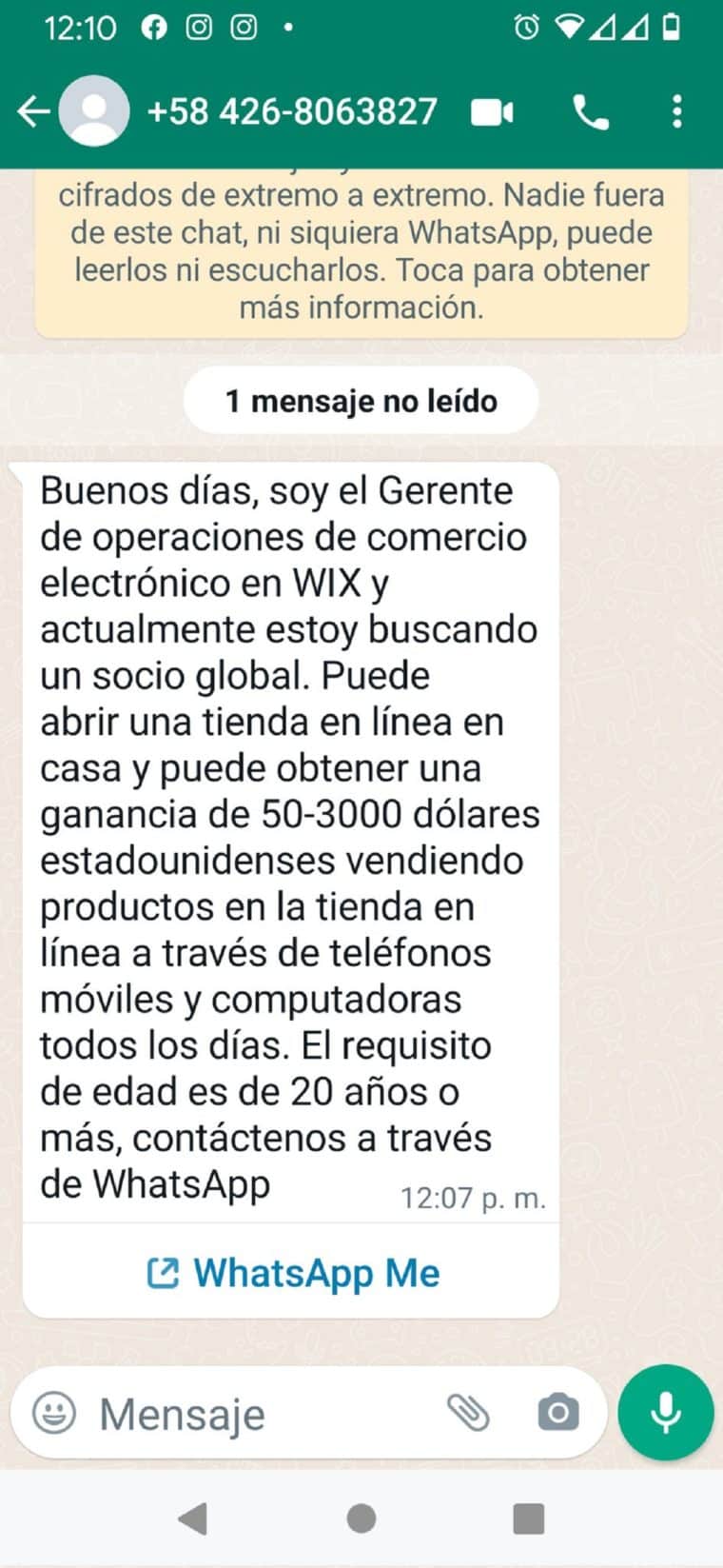 “Ganancias de 50 y 3.000 dólares”: el nuevo método de estafa que está comenzando en Venezuela a través de WhatsApp