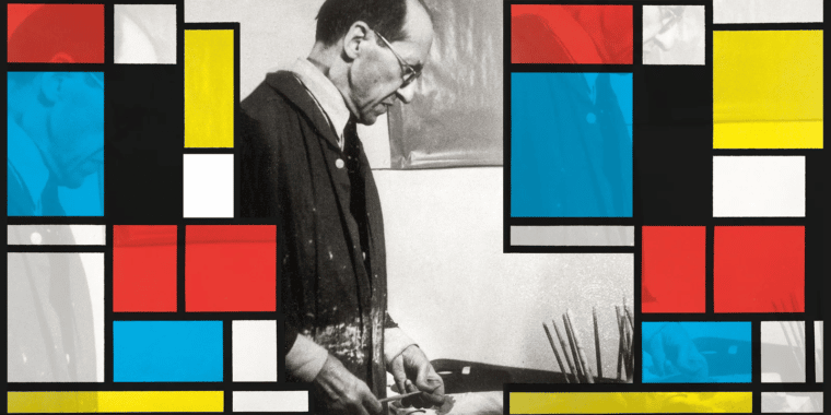 Descubren que un cuadro de Piet Mondrian estuvo colgado al revés durante 75 años