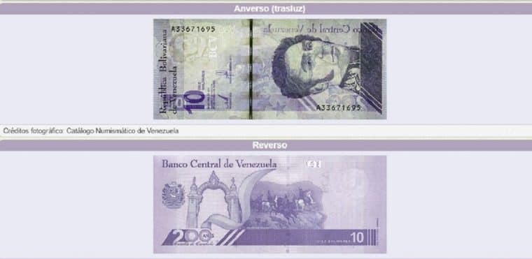 Alertan sobre circulación de un billete falso de 10 bolívares en Venezuela: ¿cómo se puede identificar?