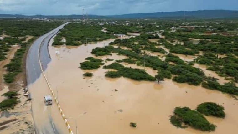 Los daños que causó la crecida del río Coro en el estado Falcón