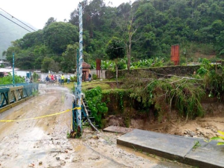 Lluvias en Mérida provocaron desbordamiento de ríos en el municipio Zea