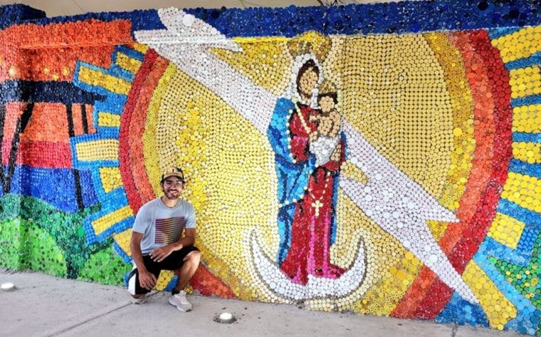 Oscar Olivares culminó mural ecológico en Maracaibo