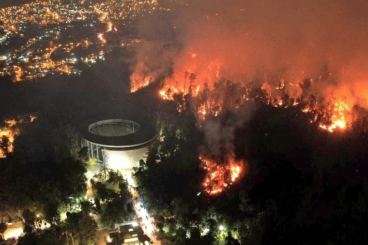 Chile declaró estado de catástrofe por incendio en Viña del Mar