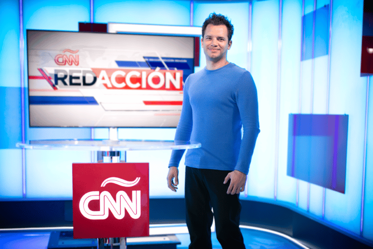 Cristian Noguera, un venezolano que logró el sueño de trabajar en los estudios de CNN 