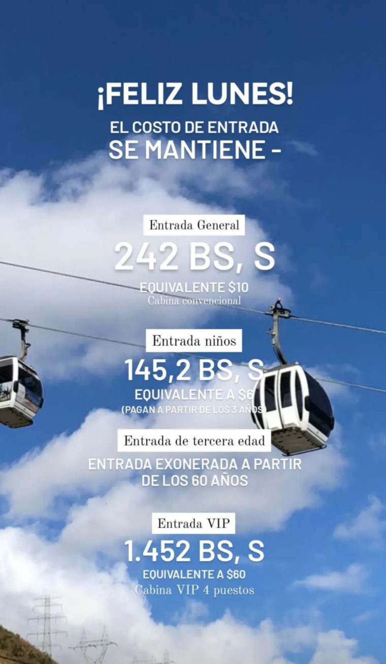 El teleférico de Caracas reactivó operaciones: ¿cuánto cuestan los boletos?