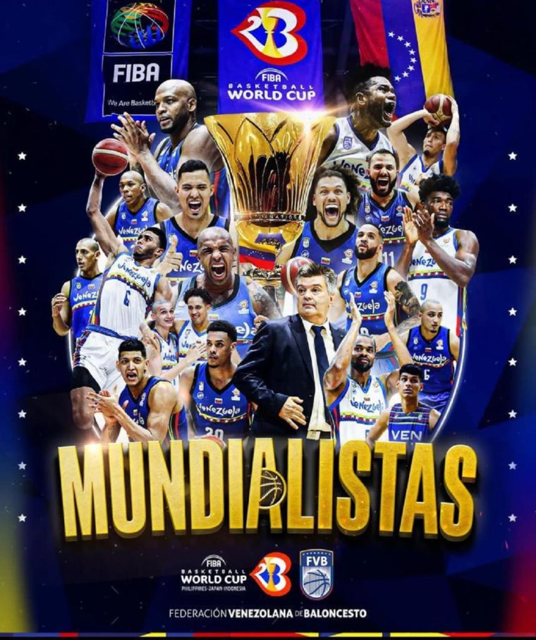 La selección de baloncesto de Venezuela clasificó al Mundial FIBA 2023