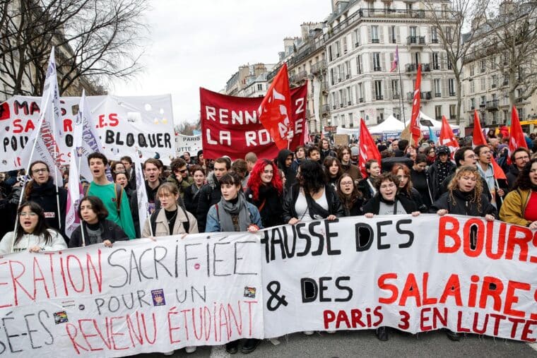 Sindicatos franceses protestan por séptima vez contra la reforma de pensiones de Macron