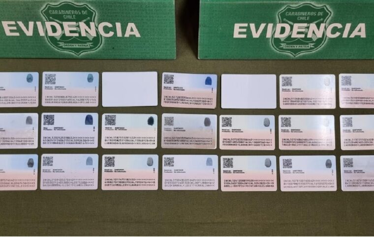 La policía chilena desmanteló una banda de venezolanos que falsificaba documentos