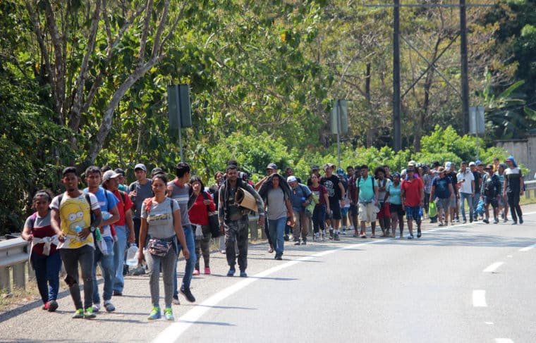 Primera caravana de migrantes de 2023 salió desde el sur México hacia a Estados Unidos