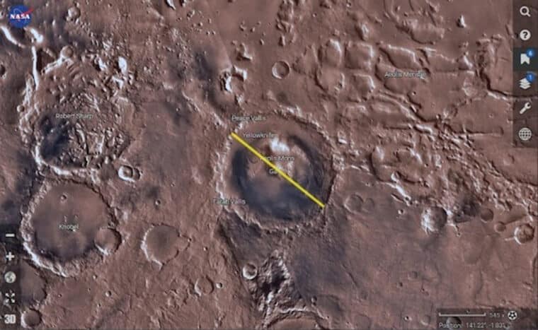 La NASA creó un mapa interactivo que permite explorar el planeta Marte