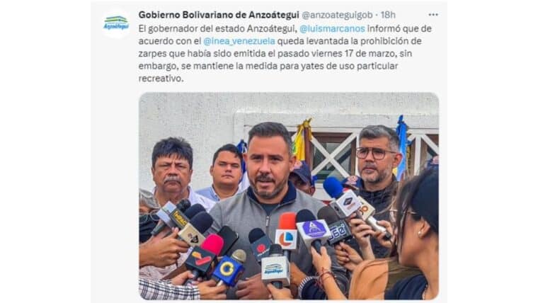 Autoridades levantaron la suspensión de zarpe en Anzoátegui