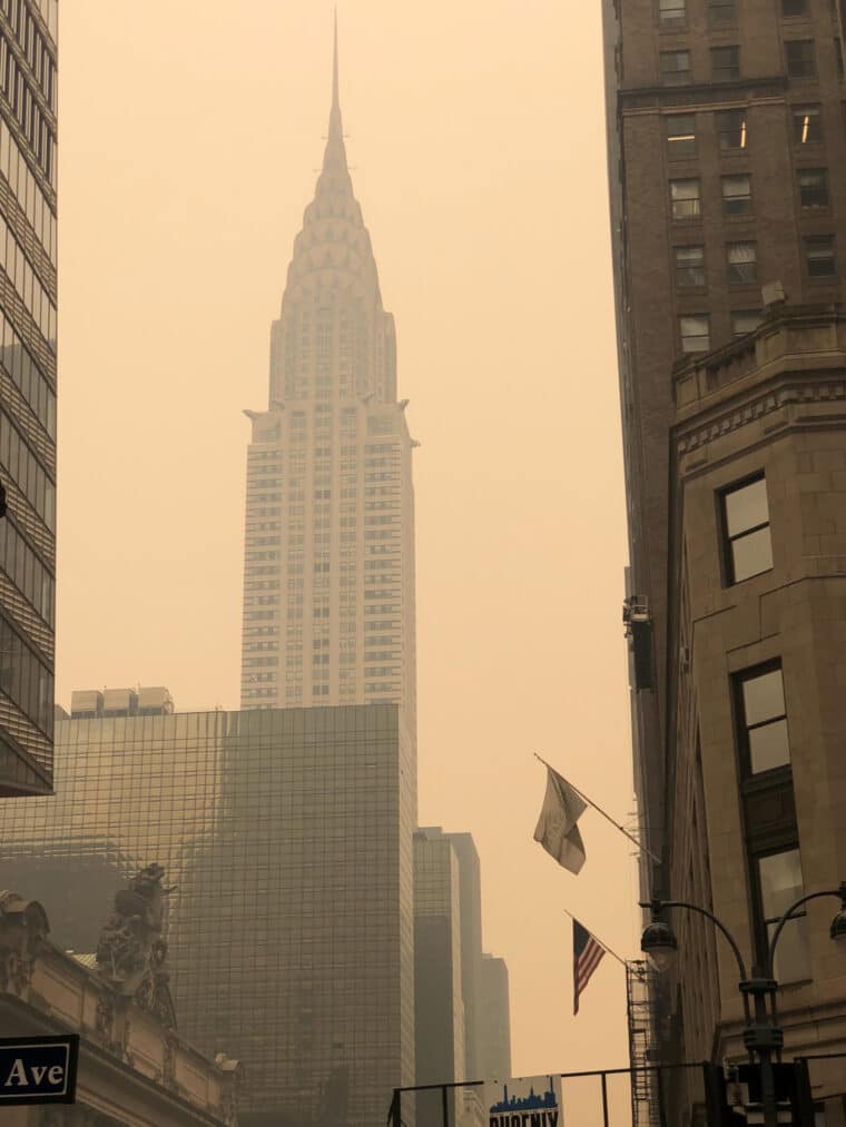 Las imágenes de la densa calima que cubrió la ciudad de Nueva York