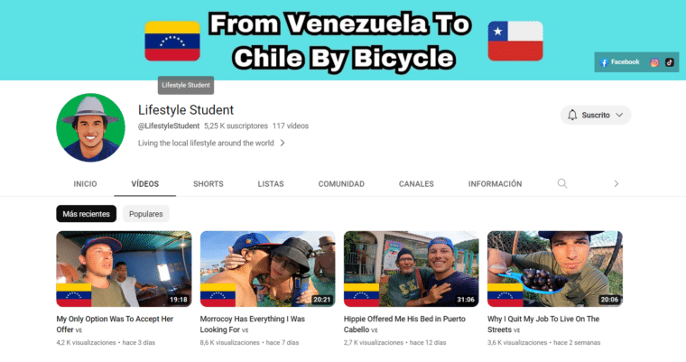 El neerlandés que recorre Sudamérica en bicicleta y quedó encantado de Venezuela