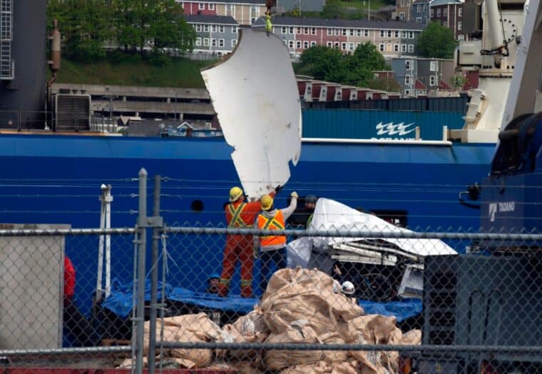 Los restos del sumergible Titán recuperados llegaron a Canadá: lo que se sabe
