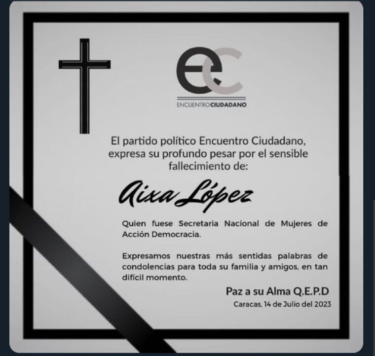 Murió Aixa López, presidenta del Comité de los Afectados por los Apagones