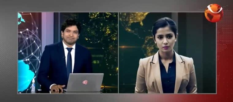 Televisión de Bangladesh mostró a la primera presentadora de noticias hecha con inteligencia artificial