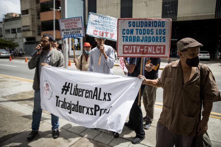 Detención de dirigentes sindicales evidencia la pérdida de los derechos laborales en Venezuela