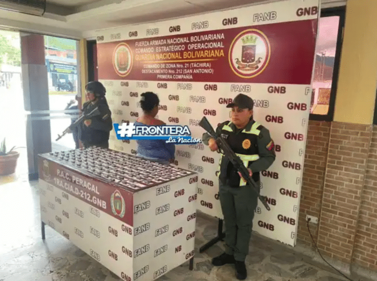 Detuvieron a una mujer en Táchira por transportar cocaína en recipientes de champú