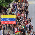 Caravana de migrantes venezolanos salió desde México hacia EE UU