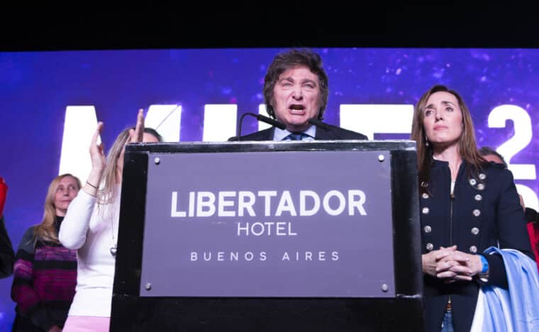Javier Milei, el candidato más votado en las elecciones de Argentina