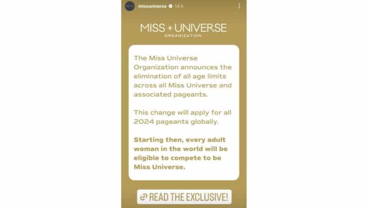 El Miss Universo eliminará el límite de edad para concursantes: desde cuándo empieza a regir la medida