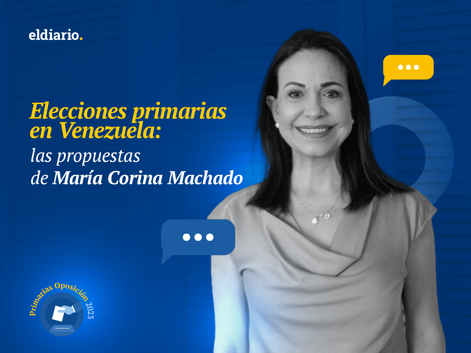 Elecciones primarias en Venezuela: las propuestas de María Corina Machado