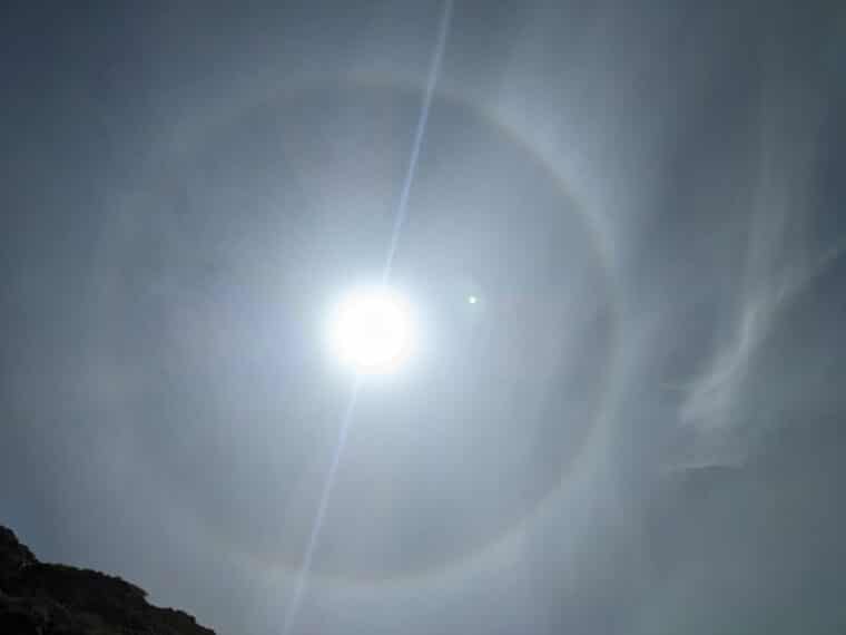 ¿Se visualizó un halo solar en el cielo de Caracas?