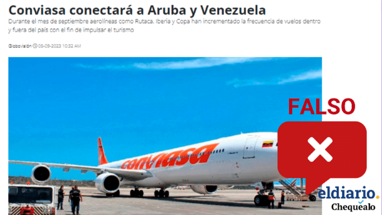 ¿Conviasa recibió la autorización para comenzar a operar la ruta Venezuela-Aruba?