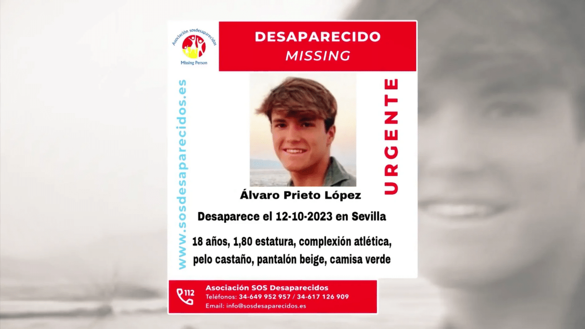 El caso de Álvaro Prieto: el joven que desapareció en Sevilla y fue encontrado en las vías del tren