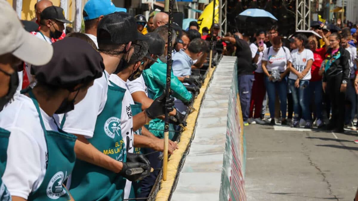 El tequeño más grande del mundo: Venezuela espera obtener la certificación de Récord Guinness