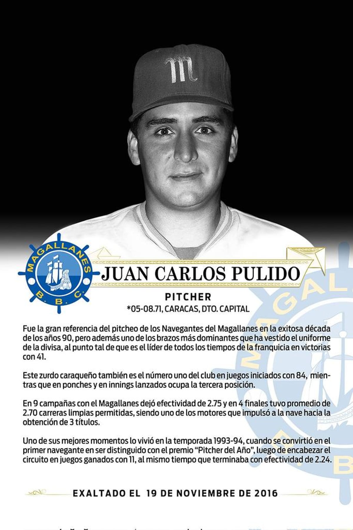 Juan Carlos Pulido: la despedida del pitcher zurdo con más victorias en el diamante de Venezuela