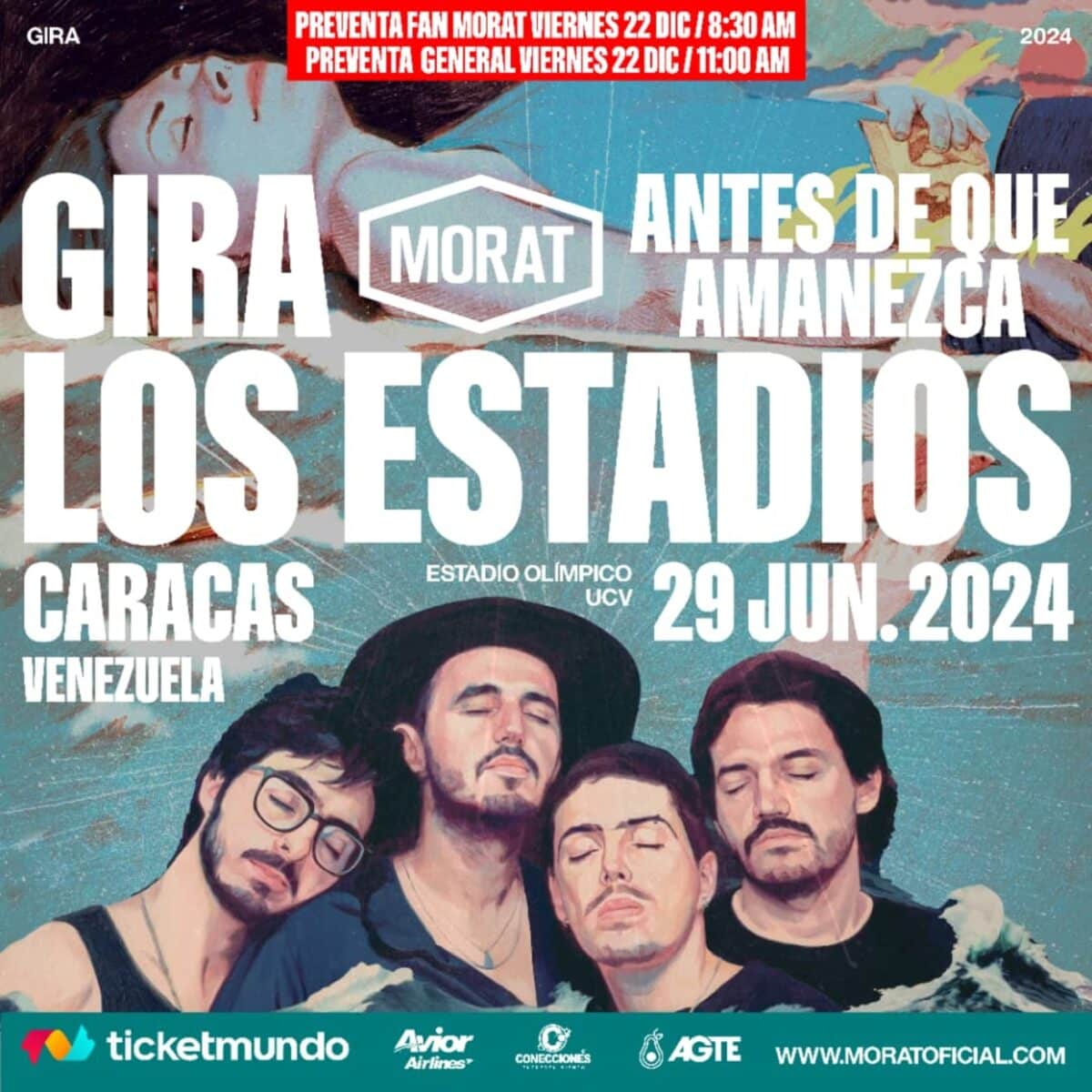 Morat dará un concierto en Caracas: ¿cuál es el precio de las entradas?