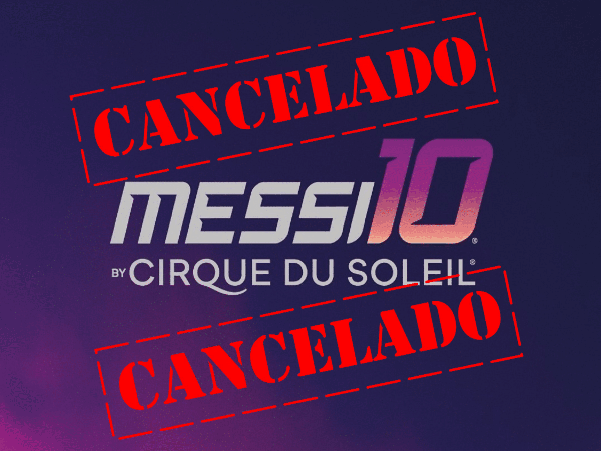 Confirmaron la suspensión del evento Messi10 Cirque Du Soleil previsto en Caracas