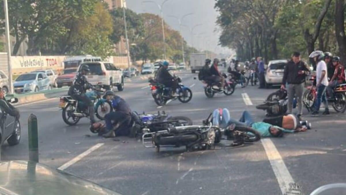 Reportaron varios accidentes de tránsitos en Caracas el 19 de febrero