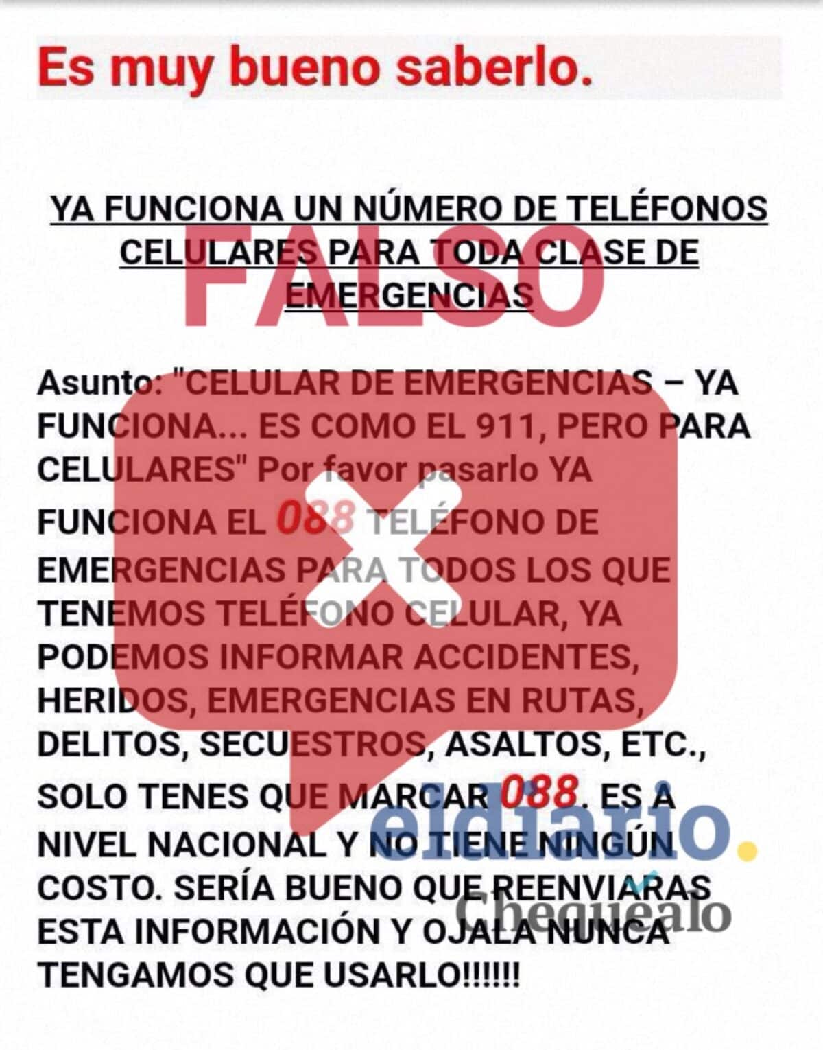 ¿En Venezuela funciona el 088 como número de emergencia en celulares?