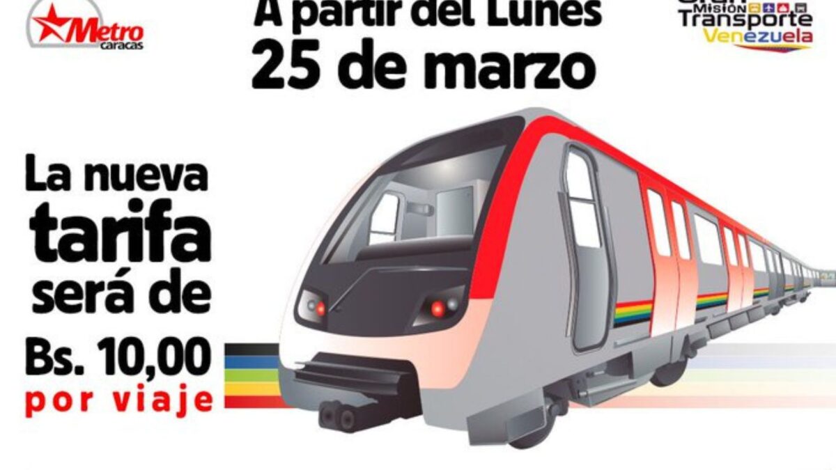 Metro de Caracas anunció nuevo aumento: ¿cuál es la tarifa del pasaje?