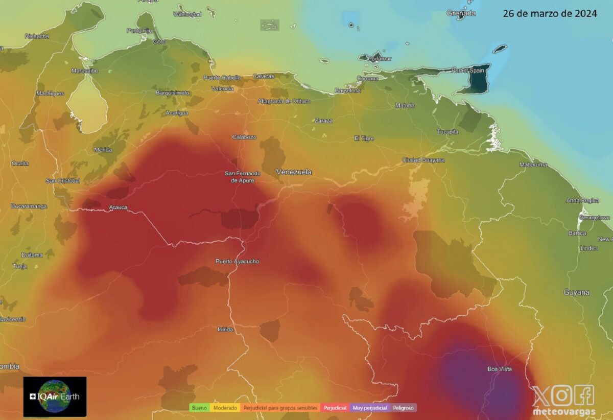 Advirtieron sobre una disminución de la calidad del aire en Venezuela 
