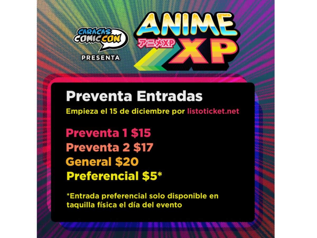 Caracas Comic Con 2024 Anime XP: ¿cuándo será y dónde comprar las entradas del evento?