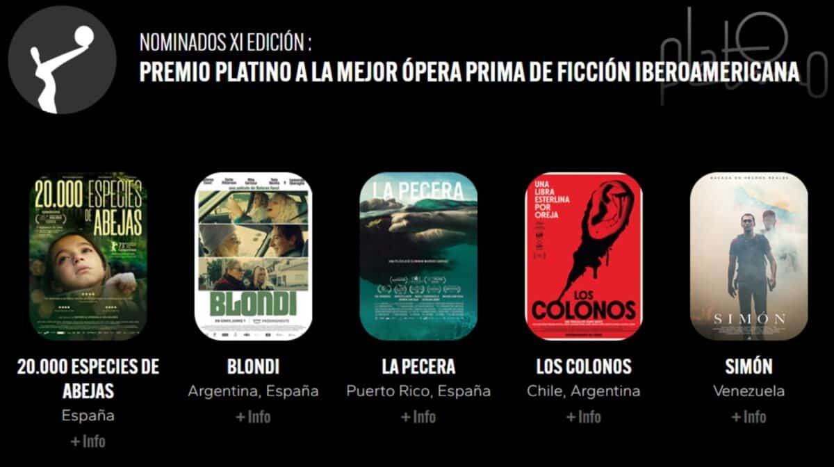 Simón fue nominada a los Premios Platino como Mejor Ópera Prima