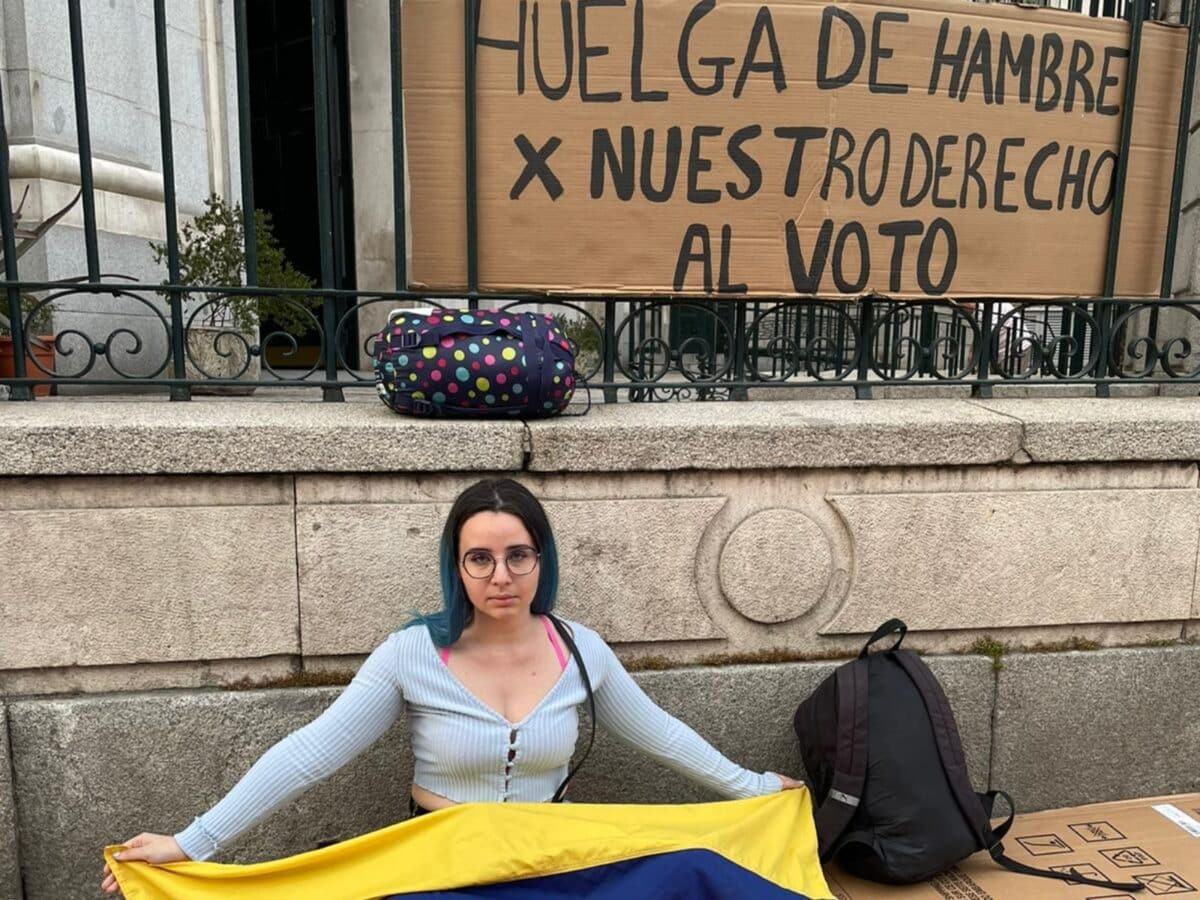 Venezolanos en España protestaron para exigir la habilitación del Registro Electoral 