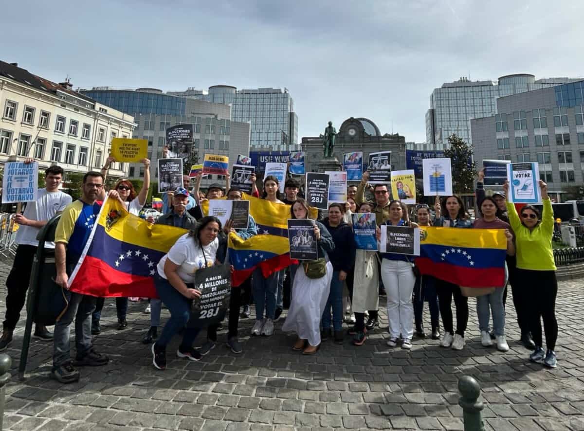 En imágenes: venezolanos protestaron en diferentes países para exigir garantías electorales