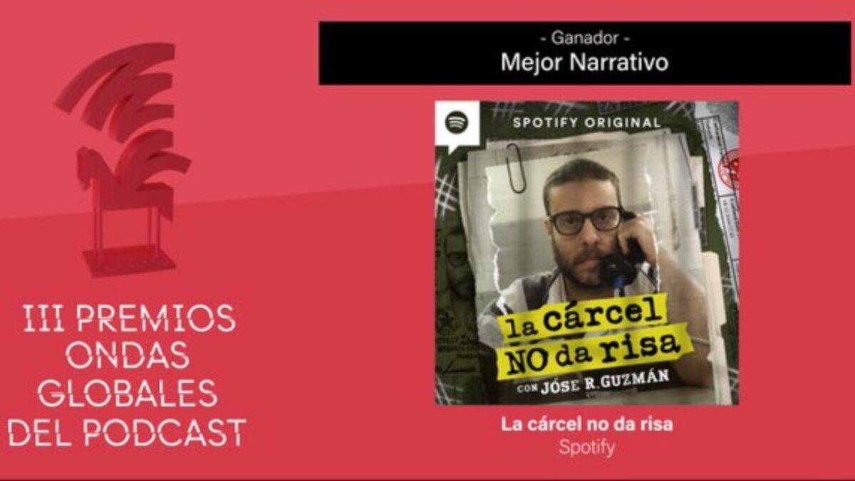 El comediante venezolano José Rafael Guzmán ganó el premio Ondas como Mejor Podcast Narrativo