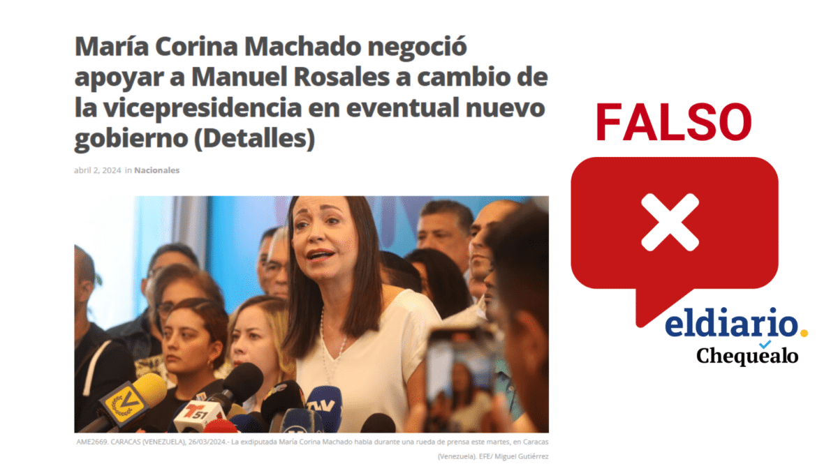 ¿María Corina Machado está negociando apoyar la candidatura de Manuel Rosales?