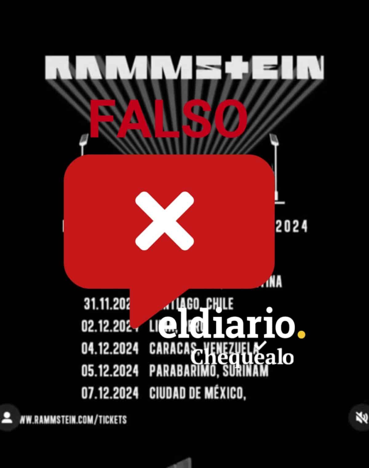 ¿La banda de rock alemana Rammstein se presentará en Caracas en diciembre de 2024?