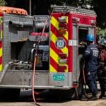 Se registró un incendio cerca de los galpones del CNE en Filas de Mariche
