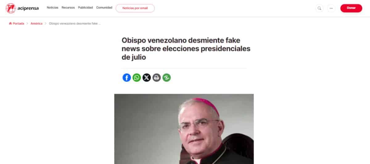 Did Bishop Mario Moronta say that a group of FANB members will not allow the results of July 28 to be ignored?